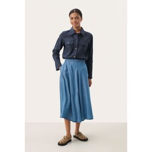 Part Two, Dames, Rokken, Blauw, Maat: 2XS Denim,