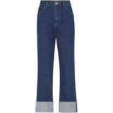 Philipp Plein - Loose Fit - Denim Broek - Monogram Manchetten