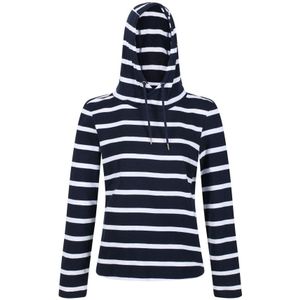 Regatta Dames/Dames Maelys Gestreepte Hoodie (Marine / Wit) - Maat 36