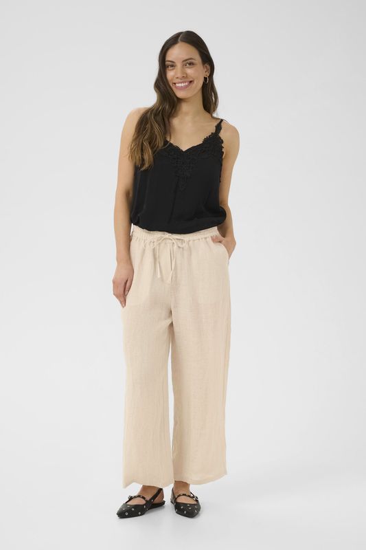 Cream - Bellis - Capri Broek - Sand - 7/8 Lengte - Loosefit