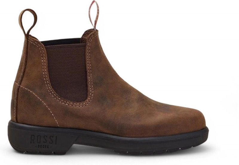 Rossi - 303 Chelsea Boots - Bruin - Leren - Slipvaste Zool