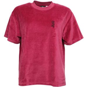 Dames-T-shirt Velours Les Girls Les Boys in Roze