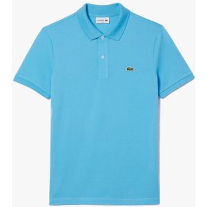 Heren Lacoste Slim-Fit PiquÃ© Poloshirt in Blauw