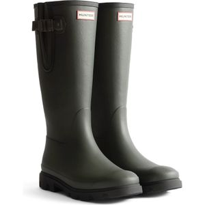 Hunter Downpour Verstelbare Laarzen Rubber Dames Donkergroen/Zwart Wellingtonlaarzen