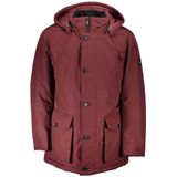 Hugo Boss - Herenjas - Rode - Polyester - Met Afneembare Capuchon