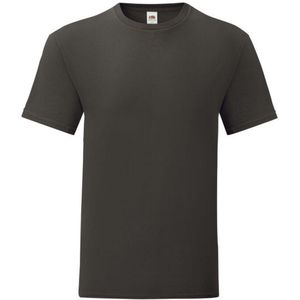 Fruit of the Loom Heren Iconisch 150 T-Shirt (Licht Grafiet)
