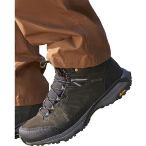 Mountain Warehouse Heren Extreme Rockies Leren Wandelschoenen (Kaki Groen)