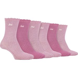 Dames 6-Pack Bamboe Lange Sokken | Schattige Golfrand Sokken