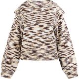 Mymo - Gebreide Trui - Bruin - Dames - Veelkleurig