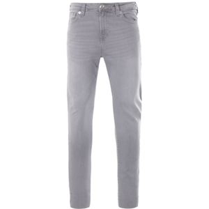 True Religion Jennie Curvy skinny jeans met middelhoge taille voor dames, grijs