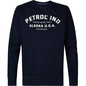 Petrol Industries - Heren Artwork Sweater Ruth - Blauw