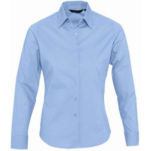 SOLS Dames/dames Eden Long Sleeve Fitted Work Shirt (Heldere lucht)