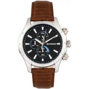 Breed Lacroix chronograaf horloge met leren band