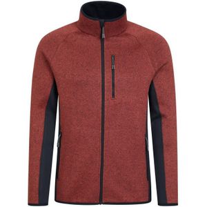 Mountain Warehouse Heren Treston Full Zip Fleecejack (Rood) - Maat XS