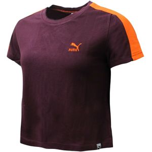 Puma - Classics - T-shirt - Bourgondië - Gestructureerd