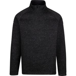 Trespass Heren Corsham Marl Half Zip Fleece Top (Zwart)