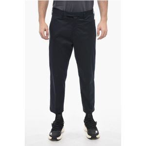 Slim Fit JAMIE-broek met riemlussen in blauw