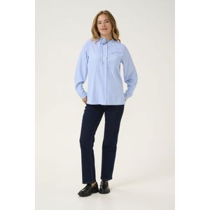 Overhemd met lang mouwen Relaxed fit Blue Stripe white