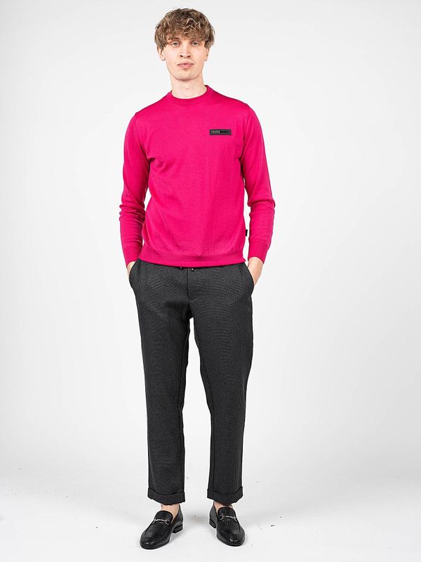 Tommy Hilfiger - Slim-fit Broek - Zwart - Polyester - Verstelbare Tailleband