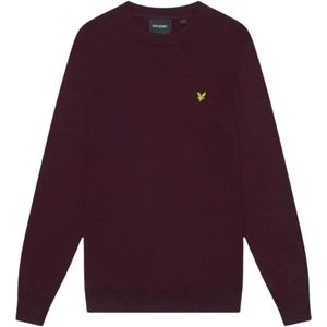Lyle & Scott - Bordeauxrode Pull-over - Trui - Ronde Hals