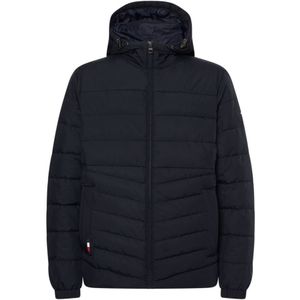 Tommy Hilfiger Jas winter Branded Hooded Jacket Blauw