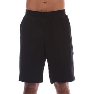 Emporio Armani Heren Katoenmix Logo Shorts (Zwart)