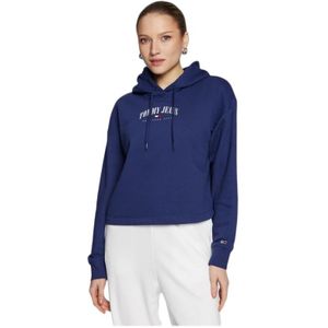 Tommy Jeans hoodie met logo pilot blue