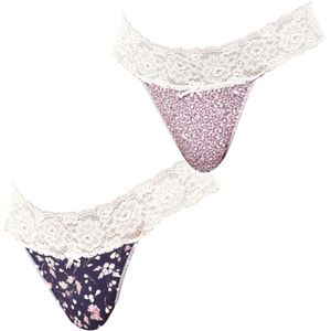 Set van 2 Coquettes Katoenen Strings JPT1 voor dames
