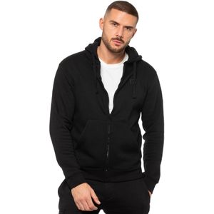 Enzo - Heren Zip Hoodie - Zwart