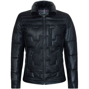 Leren Gewatteerde Bikerjas - Guayaquil - Heren