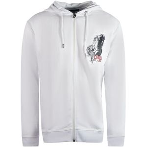 Cavalli Class - Hoodie - Wit - Grote Tijgerontwerp