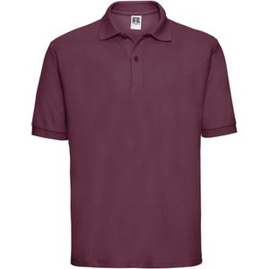 Russell Heren Polycotton Pique Poloshirt (Bourgondië)
