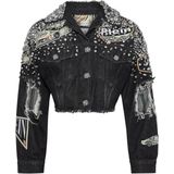 Philipp Plein - Denim Jacket Racing - Zwart - Jassen
