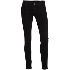 ONLY Extra Low Waist Push-up Skinny Jeans ONLCORAL Black - Maat 25/30