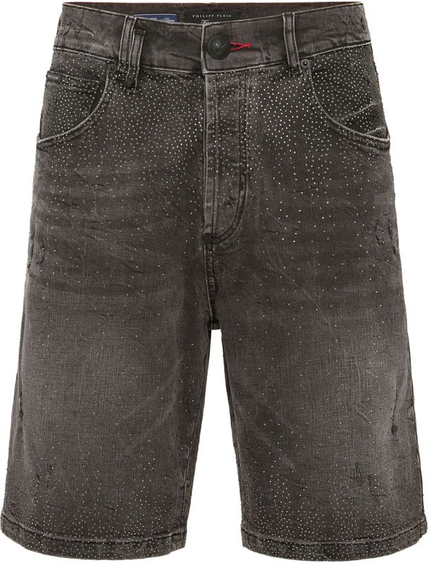 Philipp Plein - Formentera - Korte Broeken - Grijs - Denim