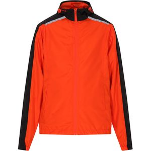 Mo - Jas - Oranje Zwart - Lichtgewicht Jack met Capuchon