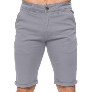 Enzo Heren Slim Fit Stretch Chino Shorts - Maat 28 (Taille)