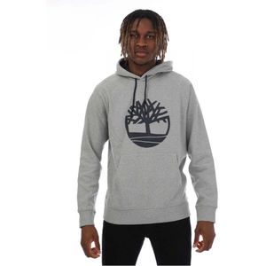 Heren Timberland Kennebec River Logo Hoody in Grijs Heather