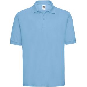 Russell Heren Polycotton Pique Poloshirt (Hemelsblauw)