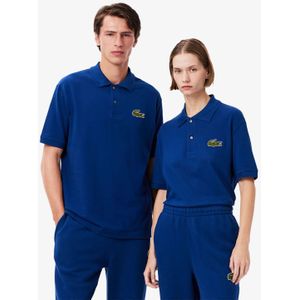 Lacoste - L.12.12 Piqué Badge Poloshirt - Blauw - Loose Fit