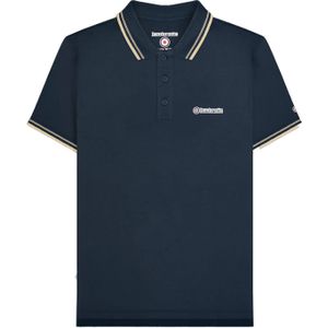 Lambretta Heren Tipped Big & Tall Polo Shirt (Donker Navy)