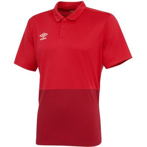 Umbro Jongens Polyester Polo Shirt (Vermiljoen/Jesterrood)