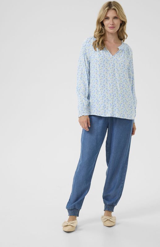 Cream - CRTiah - Blouse - Hemelsblauw - Bloemenprint