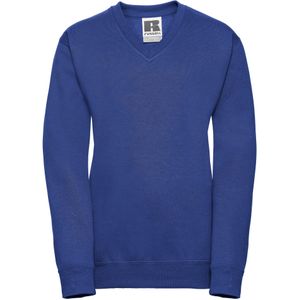 Russell Collection Sweatshirt met V-hals voor kinderen/Kinderen (Helder Koningsblauw)