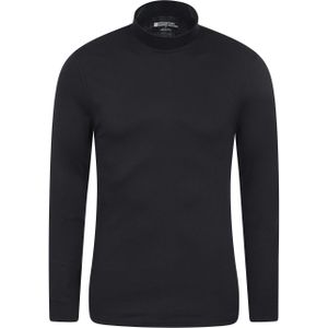 Mountain Warehouse Heren Meribel Schildpad Hals Base Layer Top (Zwart)