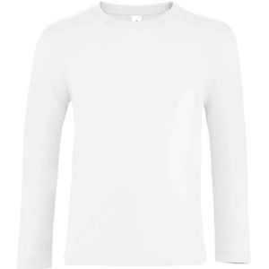 SOLS Kinder/Kinder Imperial T-shirt met lange mouwen (Wit)