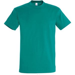 SOLS Heren Keizerlijke Zwaargewicht T-Shirt met korte mouwen (Smaragd)