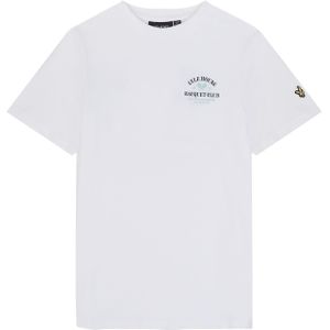 Lyle & Scott Kinderen/ Racquet Club Grafisch T-shirt (Wit)