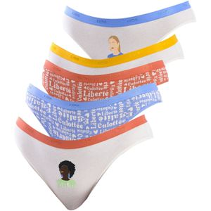 Pack-5 Katoenen Stretch Comfort Slip voor Dames D4C17