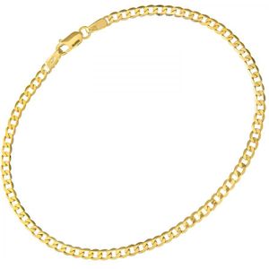 9ct geelgouden 1,6 g kinarmband, 19 cm/7,5 inch lengte, 2,7 mm breedte